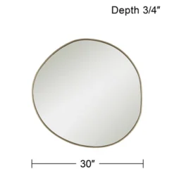 Possini Euro Design Rorschach Uneven Round Vanity Wall Mirror Modern Champagne Frame 30" Wide For Bathroom Bedroom Living Room Office Entryway House 11 Possini Euro Design Rorschach Uneven Round Vanity Wall Mirror Modern Champagne Frame 30" Wide For Bathroom Bedroom Living Room Office Entryway House -Possini Euro Design Sales Store GUEST c445770b ab15 4065 80ad e7a6a8e27c3e
