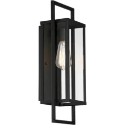 Possini Euro Design Jericho Modern Outdoor Wall Light Fixture Textured Black Metal 19" Clear Glass Panel For Post Exterior Barn Deck House Porch Yard 11 Possini Euro Design Jericho Modern Outdoor Wall Light Fixture Textured Black Metal 19" Clear Glass Panel For Post Exterior Barn Deck House Porch Yard -Possini Euro Design Sales Store GUEST c55472d5 7bcf 49fd 9b53 987353326afd