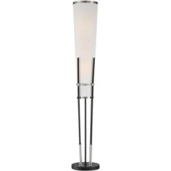 Possini Euro Design Flute Modern Torchiere Floor Lamp 64" Tall Satin Black Brushed Nickel White Linen Shade For Living Room Bedroom Office House Home 13 Possini Euro Design Flute Modern Torchiere Floor Lamp 64" Tall Satin Black Brushed Nickel White Linen Shade For Living Room Bedroom Office House Home -Possini Euro Design Sales Store GUEST c56dd1f3 c98f 40da 9933 1867b845c526