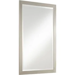 Possini Euro Design Metzeo Rectangular Vanity Wall Mirror Modern Beveled Glass Brushed Nickel Metal Frame 33" Wide For Bathroom Bedroom Home Entryway 11 Possini Euro Design Metzeo Rectangular Vanity Wall Mirror Modern Beveled Glass Brushed Nickel Metal Frame 33" Wide For Bathroom Bedroom Home Entryway -Possini Euro Design Sales Store GUEST c67f7243 2a12 4b71 8768 ba841e52ee1b