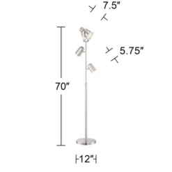 Possini Euro Design Nuovo Modern Tree Floor Lamp 70" Tall Brushed Nickel 3 Light Adjustable Heads For Living Room Reading Bedroom Office House Home 13 Possini Euro Design Nuovo Modern Tree Floor Lamp 70" Tall Brushed Nickel 3 Light Adjustable Heads For Living Room Reading Bedroom Office House Home -Possini Euro Design Sales Store GUEST c90900c1 6eb2 43c5 8dfb f9f9588ef365