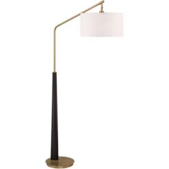 Possini Euro Design Mid Century Modern Arc Floor Lamp 72 1/2" Tall Espresso Warm Gold Metal White Linen Drum Shade For Living Room 13 Possini Euro Design Mid Century Modern Arc Floor Lamp 72 1/2" Tall Espresso Warm Gold Metal White Linen Drum Shade For Living Room -Possini Euro Design Sales Store GUEST c9119d30 3a10 47e1 812f 5a0366d61c95