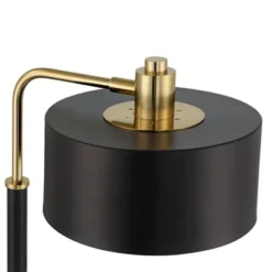 Possini Euro Design Myles Modern Mid Century Desk Lamp 24" High Black Gold With Dual USB Charging Ports Metal Drum Shade For Bedroom Living Room Home 14 Possini Euro Design Myles Modern Mid Century Desk Lamp 24" High Black Gold With Dual USB Charging Ports Metal Drum Shade For Bedroom Living Room Home -Possini Euro Design Sales Store GUEST c95c07aa 134f 4f3a b0b8 338184566037