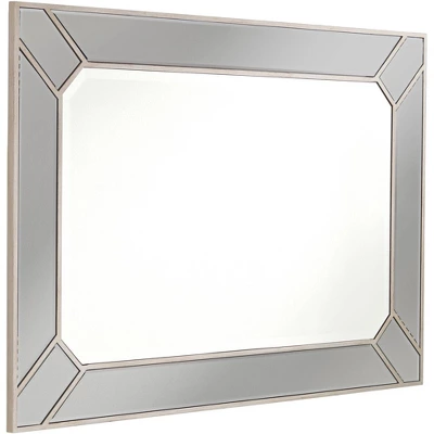 Possini Euro Design Katia Rectangular Vanity Wall Mirror Modern Beveled Edge Dark Champagne Frame 28" Wide For Bathroom Bedroom Living Room Office 6 Possini Euro Design Katia Rectangular Vanity Wall Mirror Modern Beveled Edge Dark Champagne Frame 28" Wide For Bathroom Bedroom Living Room Office - Image 6