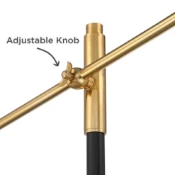 Possini Euro Design Modern Pharmacy Floor Lamp 54" Tall Matte Black Warm Gold Adjustable Metal Shade For Living Room Reading House 10 Possini Euro Design Modern Pharmacy Floor Lamp 54" Tall Matte Black Warm Gold Adjustable Metal Shade For Living Room Reading House -Possini Euro Design Sales Store GUEST cca0f308 245b 4e3f 9ac5 67ef66ca0dcb