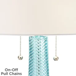 Possini Euro Design Modern Table Lamps 28.5" Tall Set Of 2 Light Sky Blue Fluted Glass White Drum Shade For Living Room Bedroom Office Family 11 Possini Euro Design Modern Table Lamps 28.5" Tall Set Of 2 Light Sky Blue Fluted Glass White Drum Shade For Living Room Bedroom Office Family -Possini Euro Design Sales Store GUEST ce33ce39 37d6 42db 8e19 08e49bf1dc90