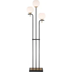 Possini Euro Design Acadia Modern Floor Lamp 71" Tall Black Warm Gold Metal 3 Light Frosted White Glass Globe Shade For Living Room Bedroom Office 14 Possini Euro Design Acadia Modern Floor Lamp 71" Tall Black Warm Gold Metal 3 Light Frosted White Glass Globe Shade For Living Room Bedroom Office -Possini Euro Design Sales Store GUEST cfab7d06 4c65 4d16 b0f9 c50535035577