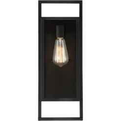 Possini Euro Design Jericho Modern Outdoor Wall Light Fixture Textured Black Metal 19" Clear Glass Panel For Post Exterior Barn Deck House Porch Yard 10 Possini Euro Design Jericho Modern Outdoor Wall Light Fixture Textured Black Metal 19" Clear Glass Panel For Post Exterior Barn Deck House Porch Yard -Possini Euro Design Sales Store GUEST d56b34ca 30b4 45a1 a196 5f87019d0759
