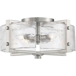 Possini Euro Design Prane Modern Industrial Ceiling Light Semi Flush Mount Fixture 17" Wide Brushed Nickel 4-Light Warped Glass For Bedroom Kitchen 10 Possini Euro Design Prane Modern Industrial Ceiling Light Semi Flush Mount Fixture 17" Wide Brushed Nickel 4-Light Warped Glass For Bedroom Kitchen -Possini Euro Design Sales Store GUEST d6d6f1d6 17f5 40d9 8e0f cceec1010e0d