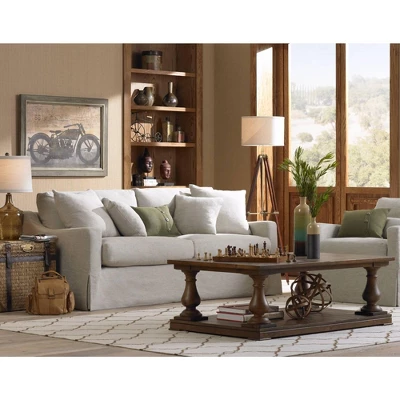 Possini Euro Design Surveyor Modern Tripod Floor Lamp 57 1/2" Tall Cherry Wood Adjustable Beige Linen Drum Shade For Living Room Bedroom Office House 8 Possini Euro Design Surveyor Modern Tripod Floor Lamp 57 1/2" Tall Cherry Wood Adjustable Beige Linen Drum Shade For Living Room Bedroom Office House - Image 8