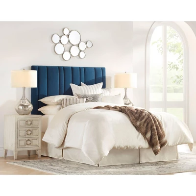 Possini Euro Design Swift Modern Table Lamp 30 1/2" Tall Mercury Glass Double Shade For Bedroom Living Room House Bedside Nightstand Office Entryway 8 Possini Euro Design Swift Modern Table Lamp 30 1/2" Tall Mercury Glass Double Shade For Bedroom Living Room House Bedside Nightstand Office Entryway - Image 8