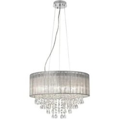 Possini Euro Design Jolie Chrome Chandelier Lighting 20" Wide Modern Crystal Silver Fabric Shade 7-Light Fixture For Dining Room House Kitchen Island 11 Possini Euro Design Jolie Chrome Chandelier Lighting 20" Wide Modern Crystal Silver Fabric Shade 7-Light Fixture For Dining Room House Kitchen Island -Possini Euro Design Sales Store GUEST e008ef95 32c3 48d1 bfa5 4c802eb7f43e