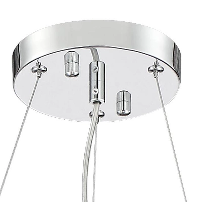 Possini Euro Design Alyssa Chrome Drum Chandelier 23 1/2" Wide Modern Crystal 12-Light LED Fixture For Dining Room Kitchen Island Entryway Bedroom 3 Possini Euro Design Alyssa Chrome Drum Chandelier 23 1/2" Wide Modern Crystal 12-Light LED Fixture For Dining Room Kitchen Island Entryway Bedroom - Image 3