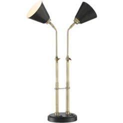 Possini Euro Design Sentry Modern Mid Century Desk Lamp 23" High Black Brass With USB Charging Port LED Adjustable Cone Shade For Bedroom Living Room 15 Possini Euro Design Sentry Modern Mid Century Desk Lamp 23" High Black Brass With USB Charging Port LED Adjustable Cone Shade For Bedroom Living Room -Possini Euro Design Sales Store GUEST e240447e 5fa7 45ac adb1 c441648f3303