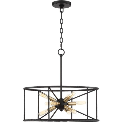 Possini Euro Design La Vista Black Chandelier 20 1/4" Wide Modern Sputnik 9-Light Fixture For Dining Room House Foyer Kitchen Island Entryway Bedroom 5 Possini Euro Design La Vista Black Chandelier 20 1/4" Wide Modern Sputnik 9-Light Fixture For Dining Room House Foyer Kitchen Island Entryway Bedroom - Image 5