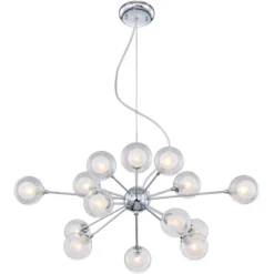 Possini Euro Design Spheres Chrome Chandelier 30" Wide Mid Century Modern Sputnik Glass Shade 15-Light Fixture For Dining Room House Kitchen Island 11 Possini Euro Design Spheres Chrome Chandelier 30" Wide Mid Century Modern Sputnik Glass Shade 15-Light Fixture For Dining Room House Kitchen Island -Possini Euro Design Sales Store GUEST e5cc472f 4e24 46de 9236 85fc911fa193