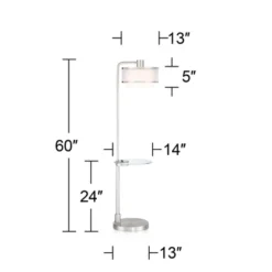 Possini Euro Design Modern Floor Lamps 60" Tall Set Of 2 With Tray Table USB Port Nickel Silver Organza White Linen Shades For Living Room 15 Possini Euro Design Modern Floor Lamps 60" Tall Set Of 2 With Tray Table USB Port Nickel Silver Organza White Linen Shades For Living Room -Possini Euro Design Sales Store GUEST e61f5abd e583 4a9a 9ede 9fd7040fa229