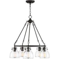 Possini Euro Design Bellis Bronze Wagon Wheel Pendant Chandelier 25" Wide Modern Clear Glass 5-Light Fixture For Dining Room House Kitchen Island Home 12 Possini Euro Design Bellis Bronze Wagon Wheel Pendant Chandelier 25" Wide Modern Clear Glass 5-Light Fixture For Dining Room House Kitchen Island Home -Possini Euro Design Sales Store GUEST e7bbb215 b714 48ed 95f2 82d1e0902641