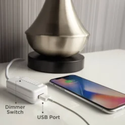 Possini Euro Design Modern Table Lamp With USB Charging Port And Nightlight LED 25" High Blue Art Glass White Shade For Bedroom Desk (Color May Vary) 15 Possini Euro Design Modern Table Lamp With USB Charging Port And Nightlight LED 25" High Blue Art Glass White Shade For Bedroom Desk (Color May Vary) -Possini Euro Design Sales Store GUEST ebc0f417 de2e 4349 b9ed c3ead5843cdf