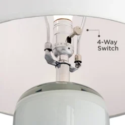 Possini Euro Design Modern Table Lamp With USB Charging Port And Nightlight LED 25" High Blue Art Glass White Shade For Bedroom Desk (Color May Vary) 11 Possini Euro Design Modern Table Lamp With USB Charging Port And Nightlight LED 25" High Blue Art Glass White Shade For Bedroom Desk (Color May Vary) -Possini Euro Design Sales Store GUEST ecbfc282 7c8f 4e9d a69d a343b3107f18