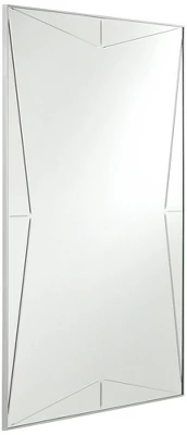 Possini Euro Design Relevei Rectangular Vanity Decorative Wall Mirror Modern Silver Wood Metal Frame 26" Wide Bathroom Bedroom Home 5 Possini Euro Design Relevei Rectangular Vanity Decorative Wall Mirror Modern Silver Wood Metal Frame 26" Wide Bathroom Bedroom Home - Image 5