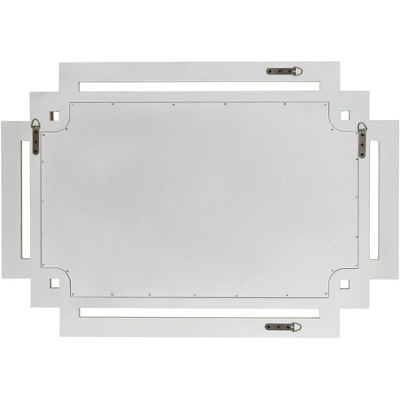 Possini Euro Design Erte Rectangular Vanity Wall Mirror Modern Beveled Silver Leaf Beaded Openwork Frame 27" Wide For Bathroom Bedroom Living Room 6 Possini Euro Design Erte Rectangular Vanity Wall Mirror Modern Beveled Silver Leaf Beaded Openwork Frame 27" Wide For Bathroom Bedroom Living Room - Image 6