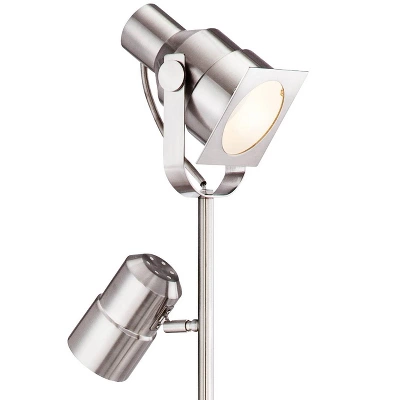 Possini Euro Design Nuovo Modern Tree Floor Lamp 70" Tall Brushed Nickel 3 Light Adjustable Heads For Living Room Reading Bedroom Office House Home 2 Possini Euro Design Nuovo Modern Tree Floor Lamp 70" Tall Brushed Nickel 3 Light Adjustable Heads For Living Room Reading Bedroom Office House Home - Image 2