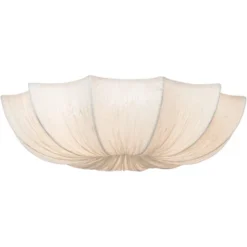 Possini Euro Design Planetarium Modern Ceiling Light Flush Mount Fixture 21" Wide Chrome 3-Light Ivory Fabric Scalloped Bowl For Bedroom Living Room 13 Possini Euro Design Planetarium Modern Ceiling Light Flush Mount Fixture 21" Wide Chrome 3-Light Ivory Fabric Scalloped Bowl For Bedroom Living Room -Possini Euro Design Sales Store GUEST f60a00a1 5cb3 4db1 9830 ba7204aa3cb4