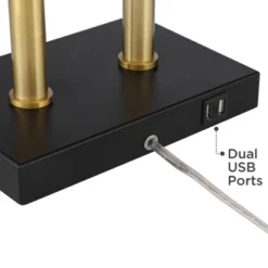 Possini Euro Design Keegan Modern Desk Lamp 24" High Warm Brass With Dual USB Charging Ports LED Adjustable Black Shade For Bedroom Living Room Desk 11 Possini Euro Design Keegan Modern Desk Lamp 24" High Warm Brass With Dual USB Charging Ports LED Adjustable Black Shade For Bedroom Living Room Desk -Possini Euro Design Sales Store GUEST f7c5654c 2ff0 4368 9784 4f28f7aa76ef