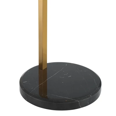 Possini Euro Design Modern Art Deco Arc Floor Lamp 64 1/2" Tall Warm Gold Metal Pleated Fabric Cone Shade For Living Room Reading Family Bedroom House 3 Possini Euro Design Modern Art Deco Arc Floor Lamp 64 1/2" Tall Warm Gold Metal Pleated Fabric Cone Shade For Living Room Reading Family Bedroom House - Image 3