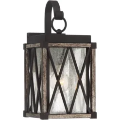 Possini Euro Design Brawley Rustic Industrial Outdoor Wall Light Fixture Bronze Wood Grain 13 1/2" Clear Seedy Glass For Post Exterior Barn Deck House 9 Possini Euro Design Brawley Rustic Industrial Outdoor Wall Light Fixture Bronze Wood Grain 13 1/2" Clear Seedy Glass For Post Exterior Barn Deck House -Possini Euro Design Sales Store GUEST fddb185d 2a6f 48db a6db 5392c2aad276